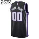 Maillot NBA Sacramento Kings Personnalisable Nike 2023-24 Icon Edition Noir Swingman - Enfant